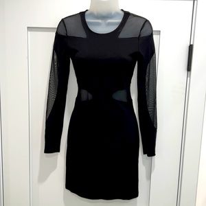 BCBG women’s mesh cutout mini cocktail dress XXS